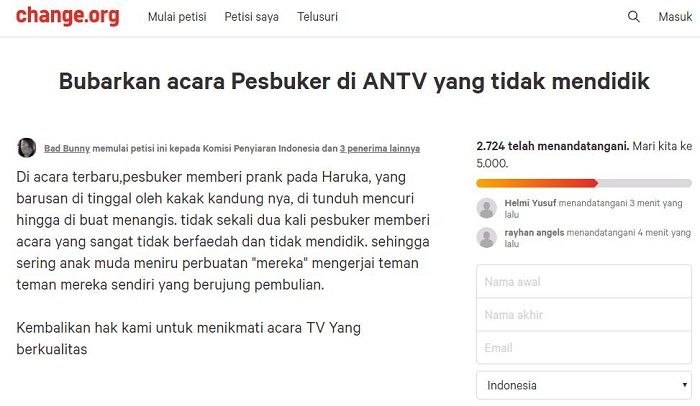 Prank Haruka Eks JKT48 Sampai Menangis, Pesbukers Kembali Dituntut Netizen untuk Berhenti Tayang