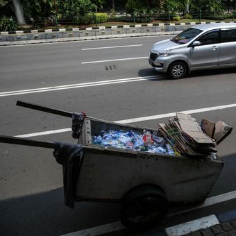 volume sampah Jakarta berkurang saat libur lebaran