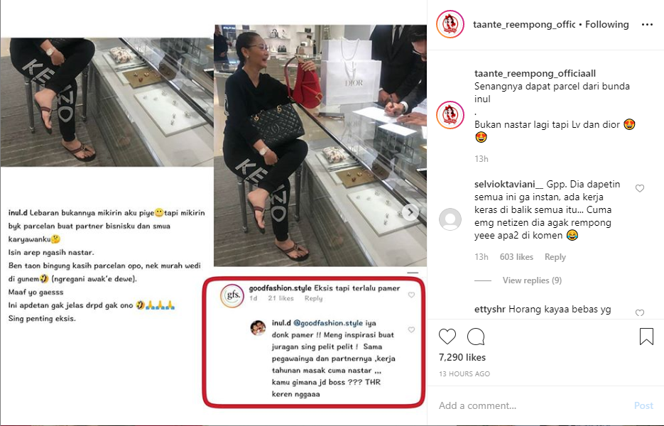 Malu Kalau Murah, Inul Daratista Beli Tas Dior dan Louis Vuitton