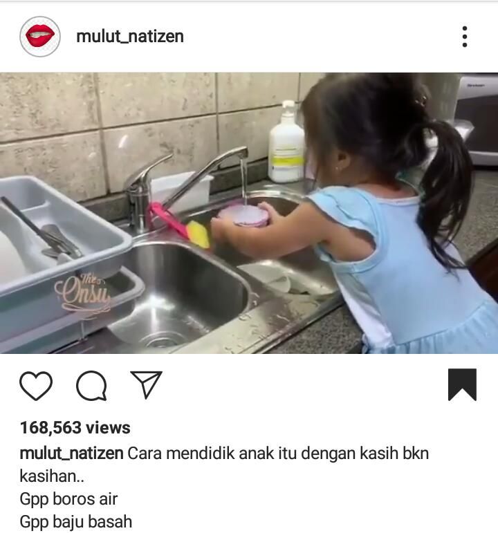 Ayahnya Miliki Kerajaan Bisnis, Thalia Putri Ruben Onsu Ketahuan Nyuci Piring Sendiri Bantu Orang Tua, Netizen: Kayak Militer