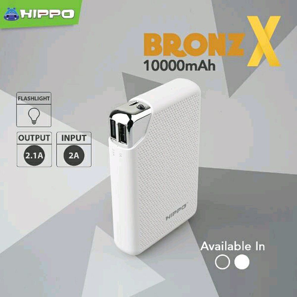 Hippo Bronz X Powerbank 2.4A Fast Charging, 10.000 mAh