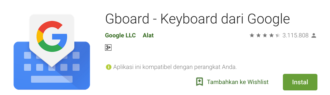 Aplikasi Google Keyboard