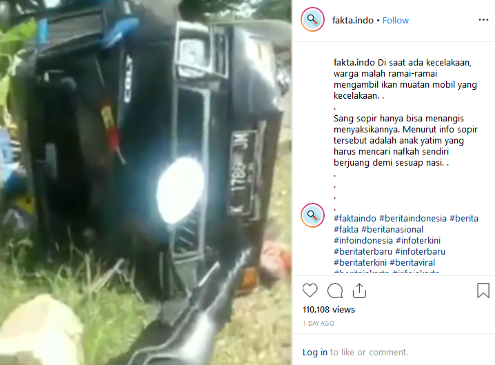 Video kecelakaan di Rembang. 