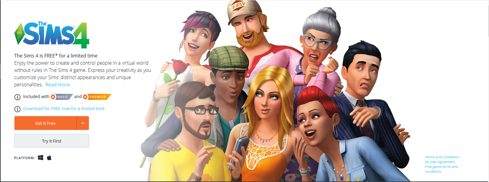 The Sims 4 di Origin.com