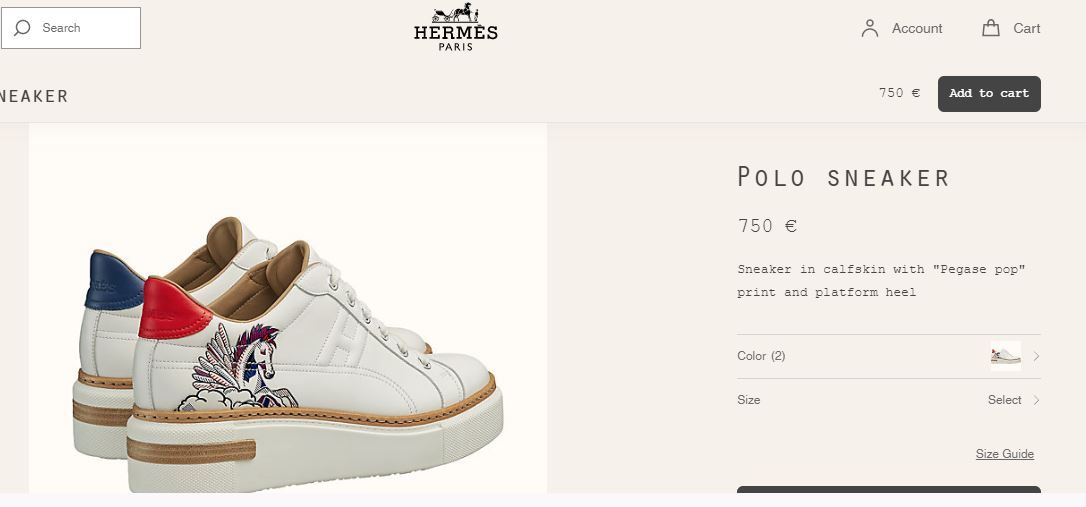 polo sneaker hermes