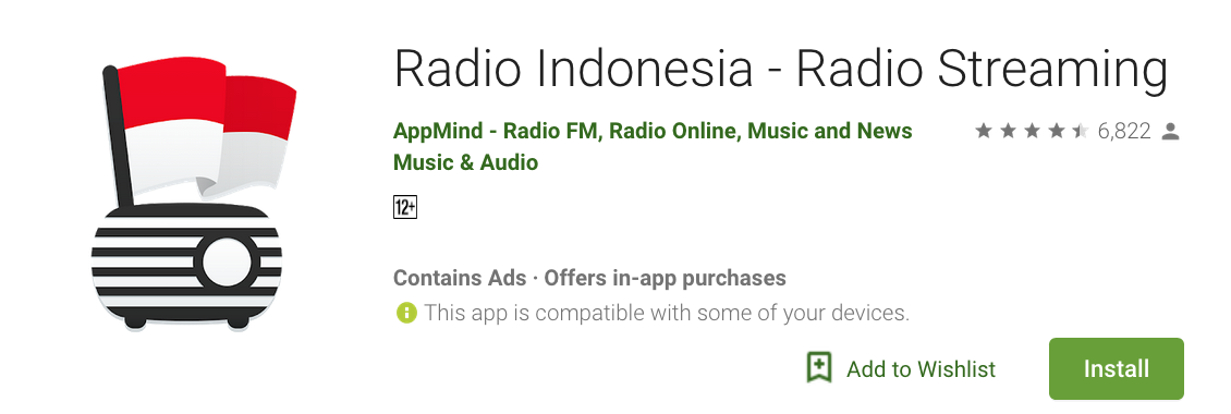 Aplikasi Radio Indonesia