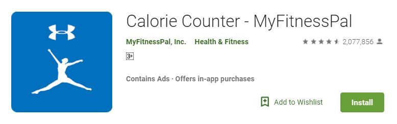 Calorie Counter dari MyFitnessPal di Play Store
