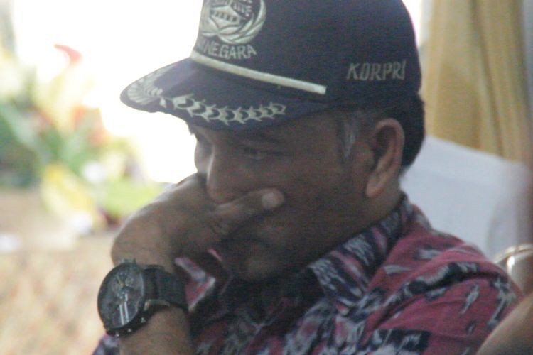 Kepala Sekolah SMAN 1 Sembalun, Lombok Timur, Sadikin Ali, saat mengikuti rapat kordinasi dengan KPAI di Kantor Dinas Pendidikan dan Kebudayaan NTB, Kamis lalu (23/5/2019).