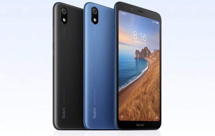 Pilihan warna Redmi 7A, biru dan hitam.