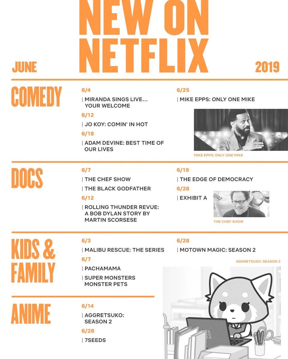 Kategori comedy, documentary, kids & family dan anime