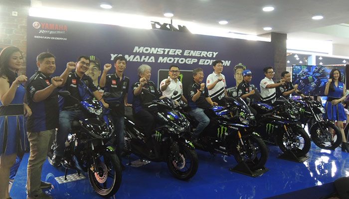 PT Yamaha Indonesia Motor manufacturing perkenalkan livery Monster Energy Yamaha MotoGP 2019.
