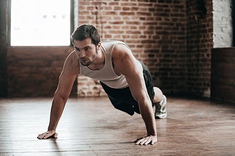 Olahraga push up untuk menaikkan massa otot