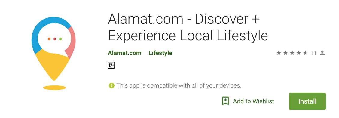 Aplikasi Alamat.com