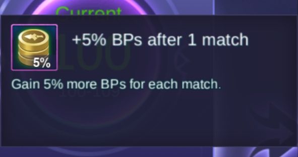 Ekstra 5% BP setiap pertandingan