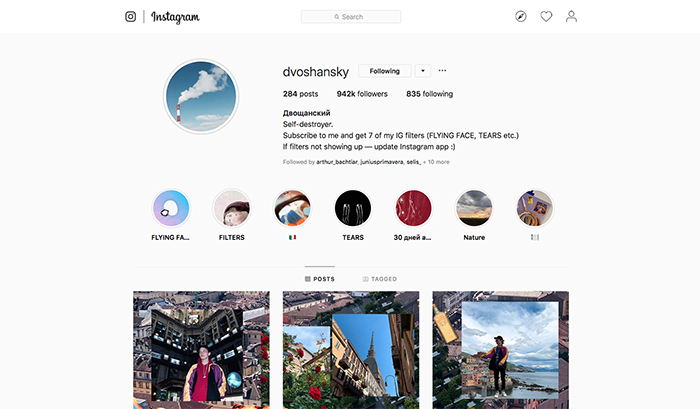 Akun Instagram @dvoshansky yang harus kamu follow untuk mendapatkan filter
