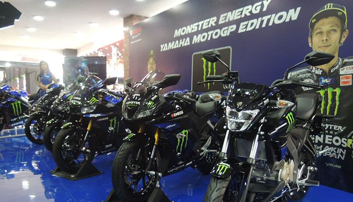 selain Yamaha YZF-R15, produk berolivery Monster Energy Yamaha MotoGP 2019 tersedia setelah lebaran.