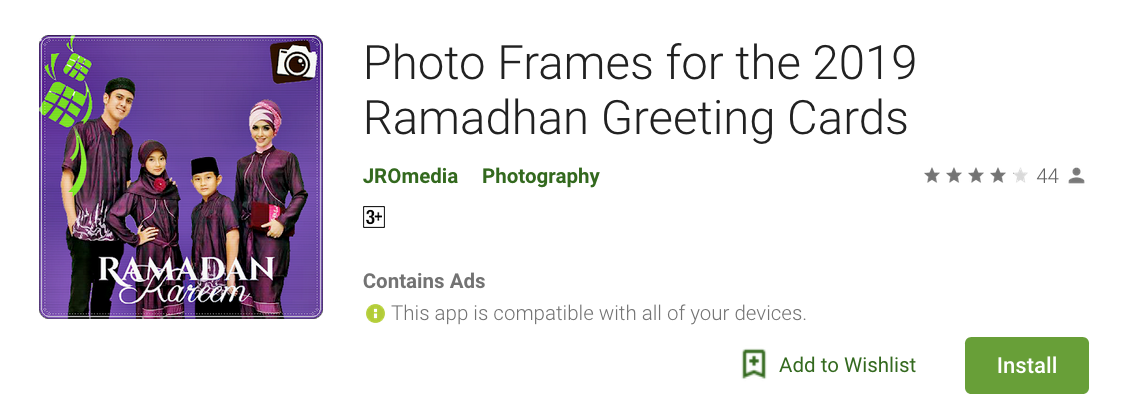 aplikasi bingkai foto ucapan ramadan 2018