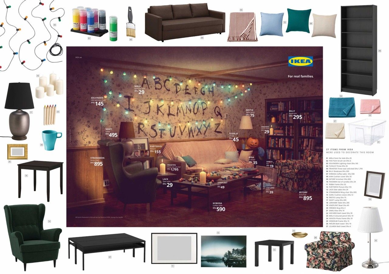 Ruang tamu di serial Stranger Things dalam iklan baru IKEA