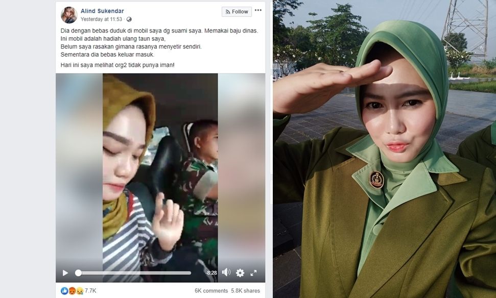 Istri TNI Bongkar Kelakuan Suami, Ini Bukti Video Saat Bersama Pelakor