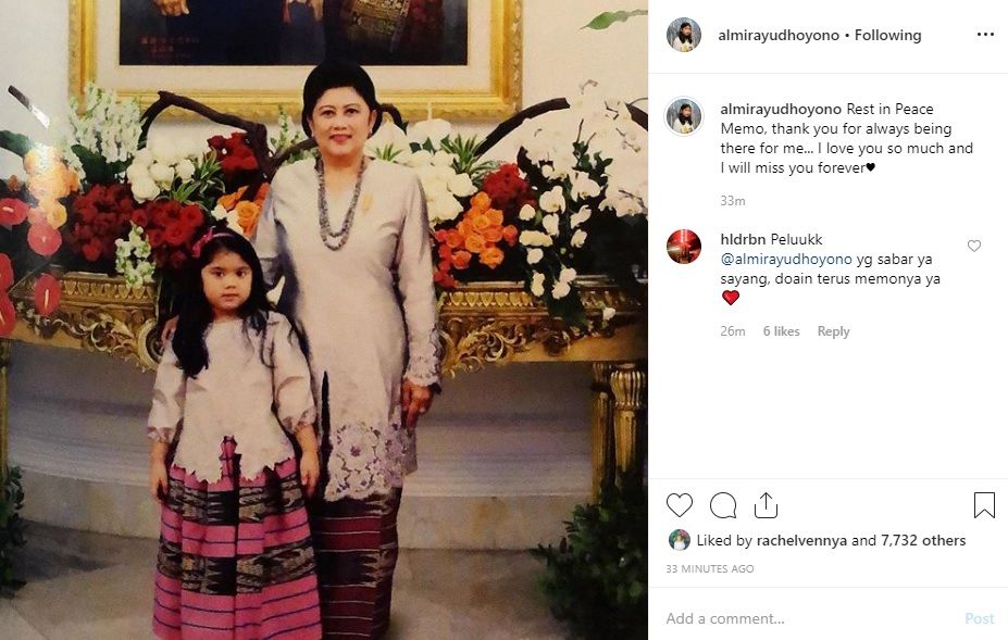 Pesan menyentuh Almira untuk Ani Yudhoyono