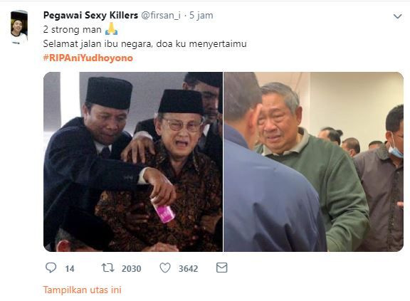 Warganet sandingkan foto SBY dengan BJ Habibie 