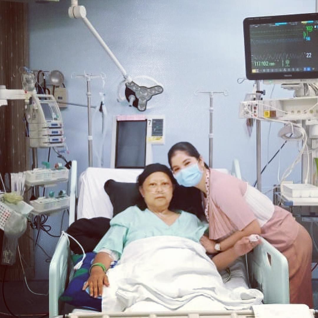Potret moment ketika Ani Yudhoyono tengah dirawat di Rumah Sakit Singapura