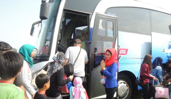 Lebaran 2019, 14 bus disiapkan Federal Lubricants dan Mobil Lubricants untuk antar pemudik.