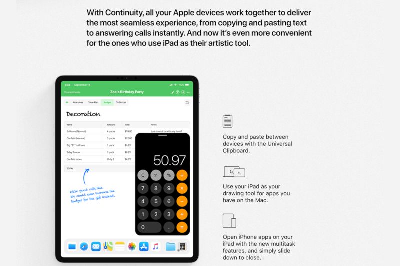 Contoh aplikasi kalkulator di iPad