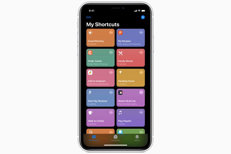 Siri Shortcut di iOS 13