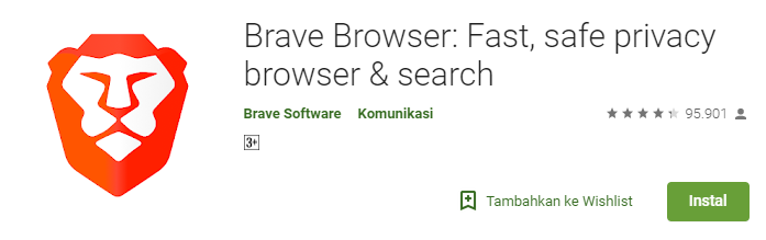 Brave Browser dianggap punya kemampuan yang lebih cepat dan lebih aman
