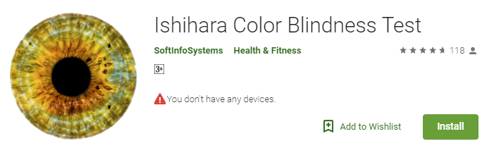 Ishihara Color Blindless Test