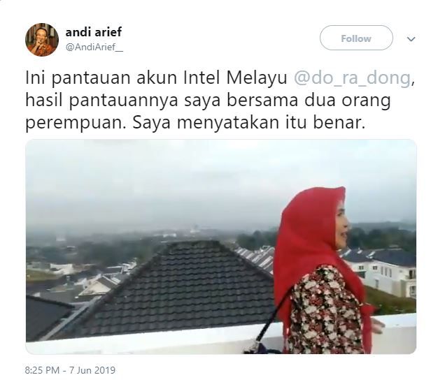 Cuitan Andi Arief di akun Twitter