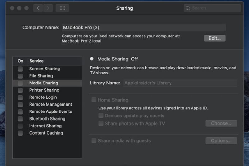 Menu family sharing kini pindah dari iTunes ke Preference