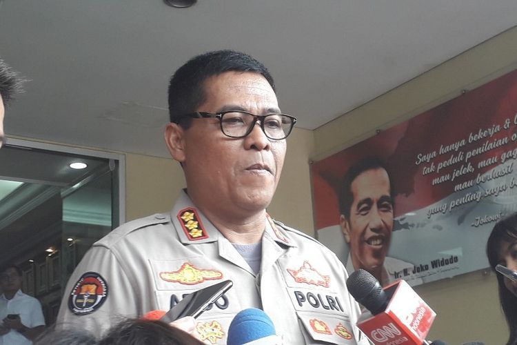 Kabid Humas Polda Metro Jaya Kombes Argo Yuwono memberi keterangan pers di Mapolda Metro Jaya, Selasa (21/5/2019) 