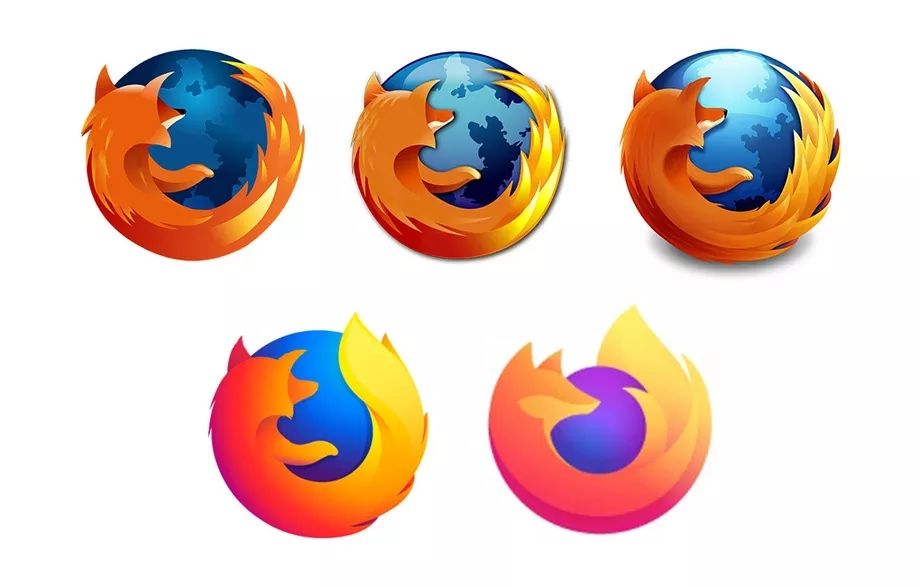Perubahan logo browser Firefox dari waktu ke waktu