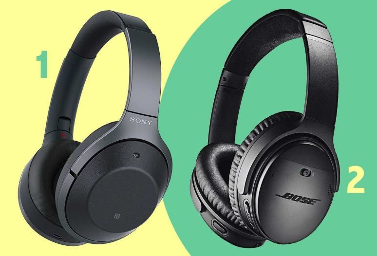 Contoh headphone kedap suara dari Sony dan Bose