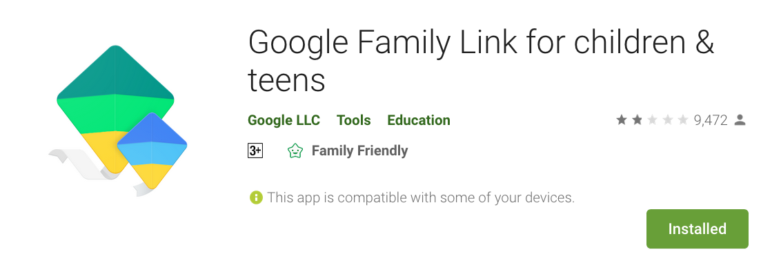 Aplikasi Google Family untuk anak