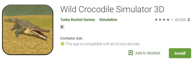 Wild Crocodile Simulator 3D