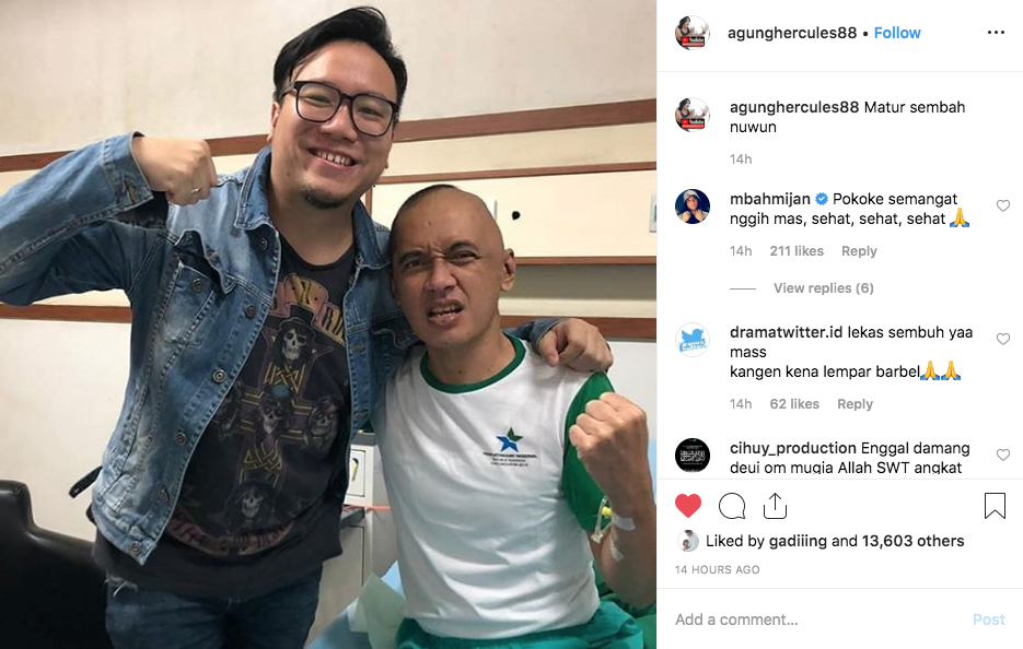 Agung Hercules Idap Kanker Otak Stadium Empat, intip isi huniannya di sini  