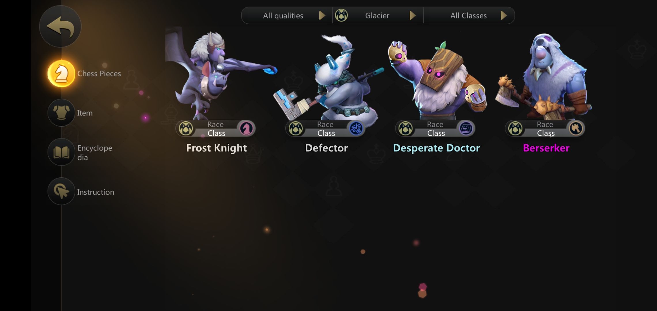 Kombo Glacier dan Knight Auto Chess