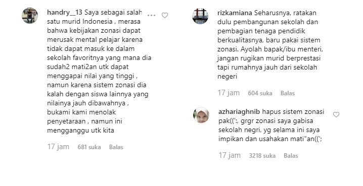 Akun Instagram Kemdikbud dipenuhi curhatan soal PPDB Online 2019