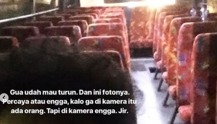 sempat viral, pria menumpang bus hantu Cikampek-Bandung.