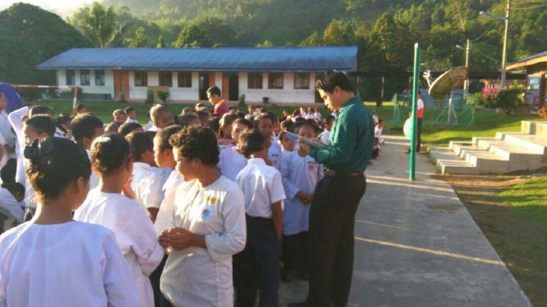 Suasana sekolah.