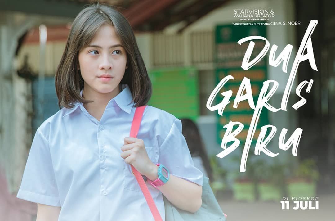 Adhisty Zara memerankan karakter Dara dalam film Dua Garis Biru