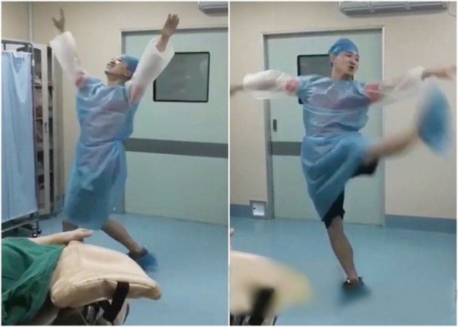 Suami menari untuk menghibur istrinya yang kesakitan saat proses melahirkan