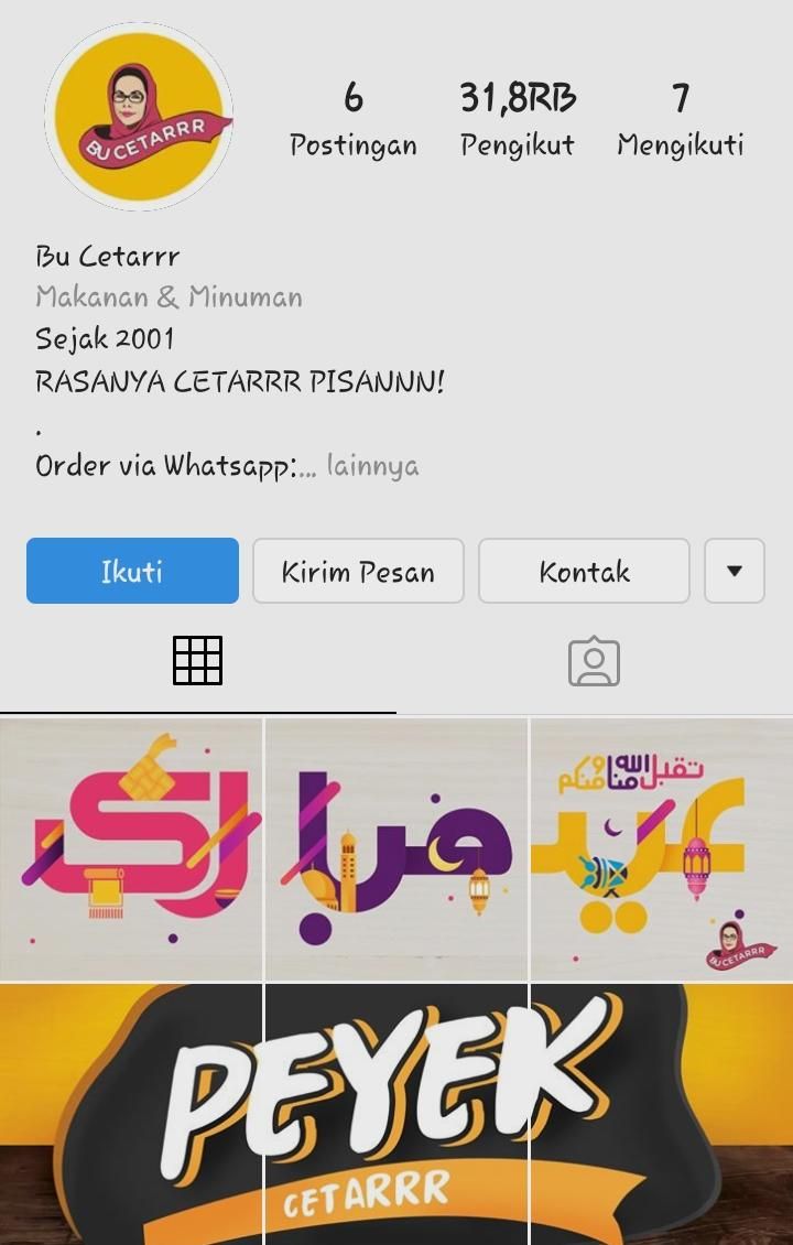 Instagram peyek ibu cetar