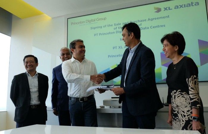 Pimpinan Princeton Digital Group dan XL Axiata bekerjasama dalam bisnis data center di Indonesia (3/7)