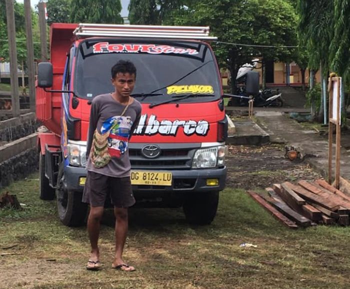 Muhammad Rafdi yang menjadi kuli bangunan