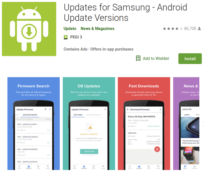 Aplikasi Updates for Samsung