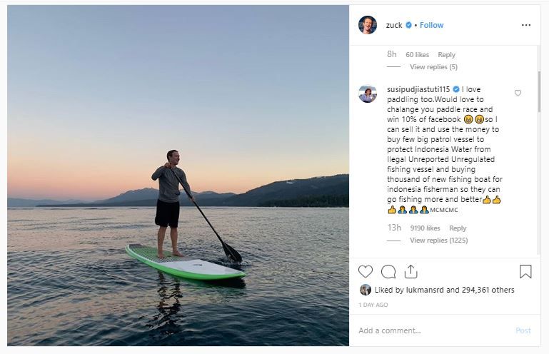 Unggahan Instagram Mark Zuckerberg
